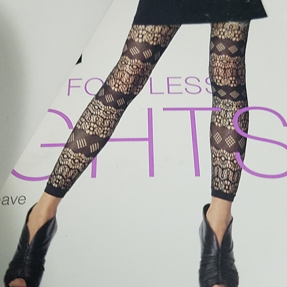 🆕 Fashion multi-pattern openwork Footless Tights - Picture 4 of 5